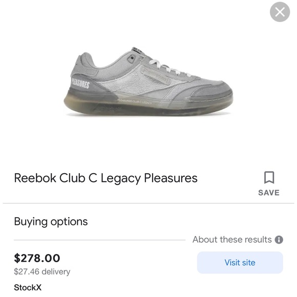 BRAND NEW IN BOX - Reebox x Pleasures Club C Legacy - Picture 2 of 8